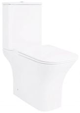Унітаз-компакт Qtap Presto Quadro Rimless з сидінням Soft-close (QT24221215AW)