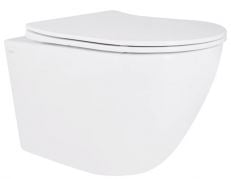 Унитаз подвесной Qtap Robin Rimless Ultra Quiet с сиденьем Soft-close (QT13332381ASW)