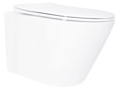 Унитаз подвесной Qtap Swan Rimless Ultra Quiet с сиденьем Soft-close (QT16335179W)