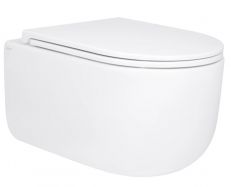 Унітаз підвісний Qtap Taurus Rimless Ultra Quiet з сидінням Soft-close (QT2433084EUQW)