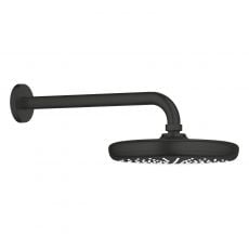 Верхній душ з кронштейном Grohe Tempesta 210 чорний матовий (1022182430)