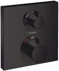 Термостат прихованого монтажу Hansgrohe Ecostat Square чорний матовий (15714670)