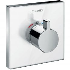 Зовнішня частина термостата Hansgrohe ShowerSelect Glass Highflow білий (15734400)