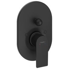 Змішувач для ванни прихованого монтажу Hansgrohe Rebris E чорний матовий (72459670)