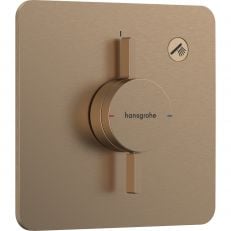 Змішувач прихованого монтажу для 1 споживача Hansgrohe DuoTurn Q шліфована бронза (75614140)