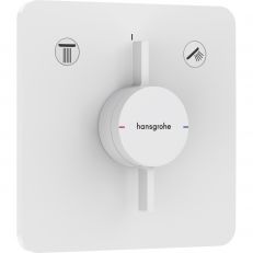 Змішувач прихованого монтажу для 2 споживачів Hansgrohe DuoTurn Q білий матовий (75414700)