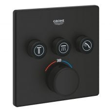 Зовнішня частина термостата Grohe Grohtherm SmartControl фантомний чорний (102167KF00)