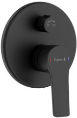Смеситель для ванны скрытого монтажа Imprese KUCERA черный матовый (f04603410AA)