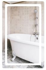 Дзеркало з LED-підсвіткою Qtap Mideya DC-F911 500х800 (QT2078F911W)