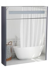 Дзеркальна шафа з підсвічуванням Qtap Robin 60 см сірий (QT1377ZP6002G)