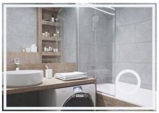 Зеркало с LED-подсветкой Qtap Stork 100х70 см (QT1578142270100W)