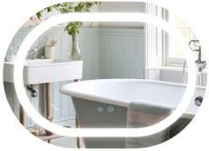Дзеркало з LED-підсвіткою Qtap Gemini 65x90 см (QT2578R6590)