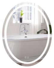 Дзеркало з LED-підсвіткою Qtap Mideya 50x70 см (QT2078NCR5070W)